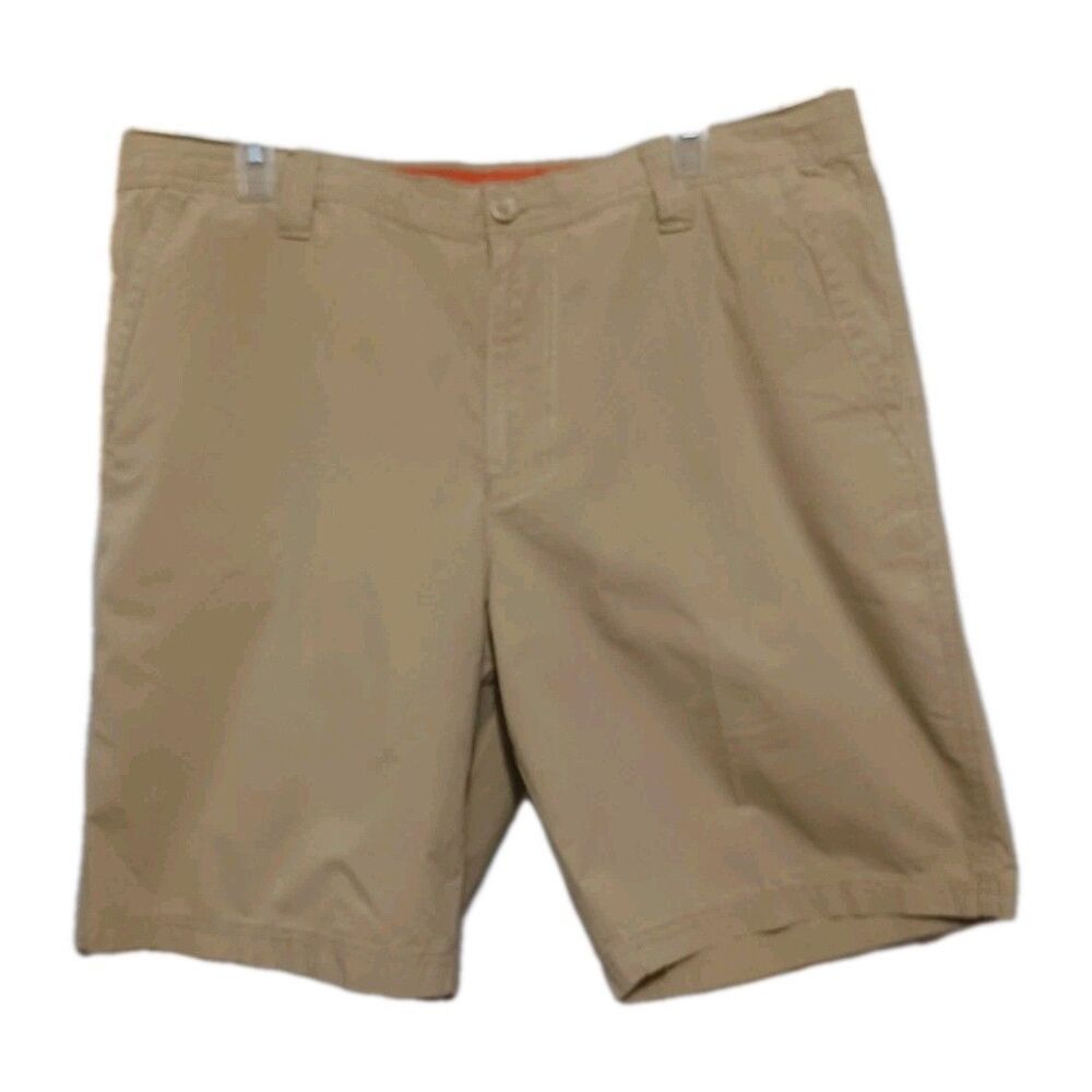 Columbia Shorts Mens Khaki Light Weight 36×9 Casual Outdoors Hiking